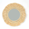 Miroir Tiki en rotin