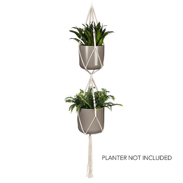 Jardinière double | Macramé-906