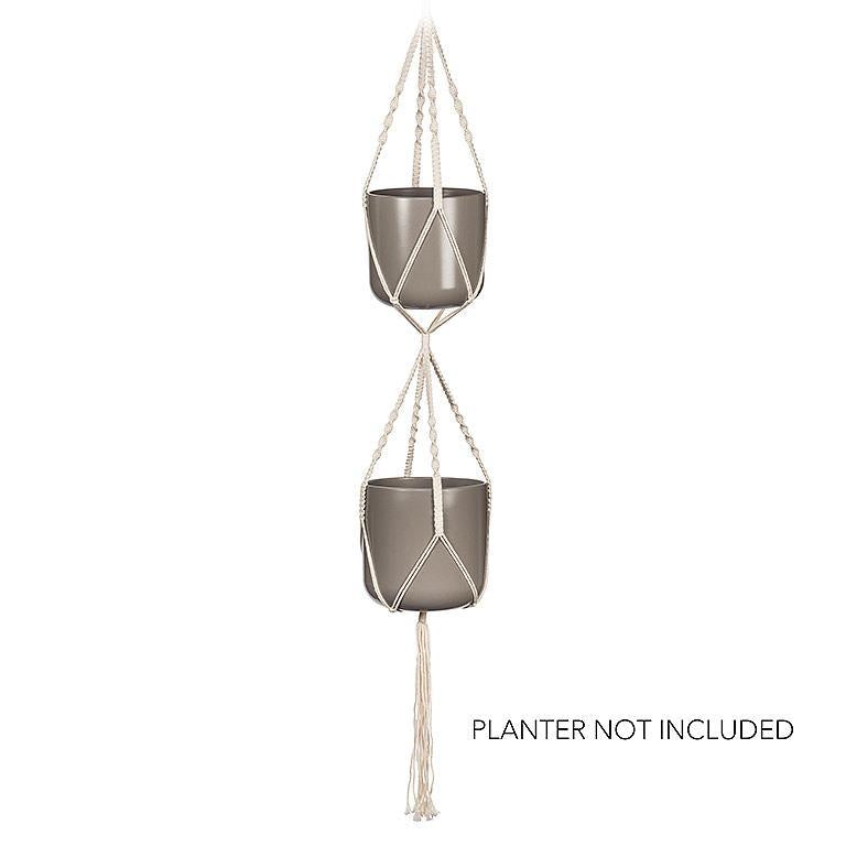 Jardinière double | Macramé-906