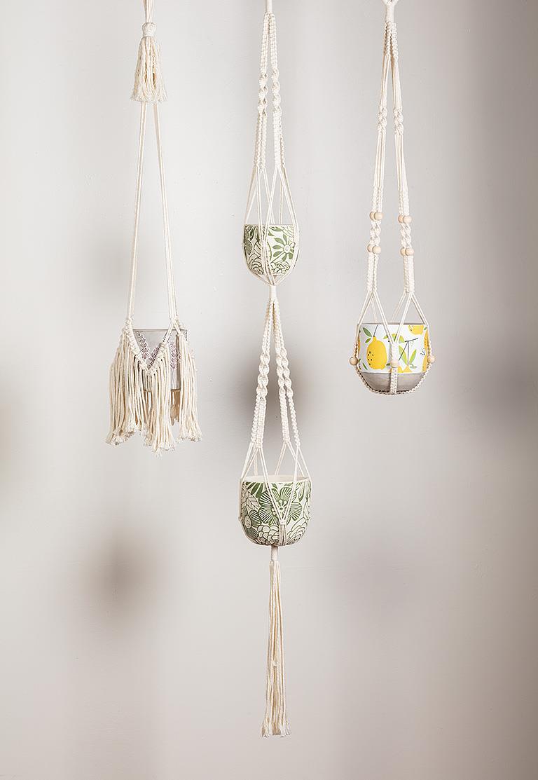 Jardinière double | Macramé-906