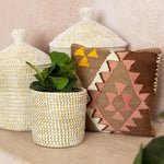 Panier tressé avec doublure (442)