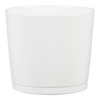cache-pot blanc en céraminque
