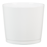 cache-pot blanc en céraminque