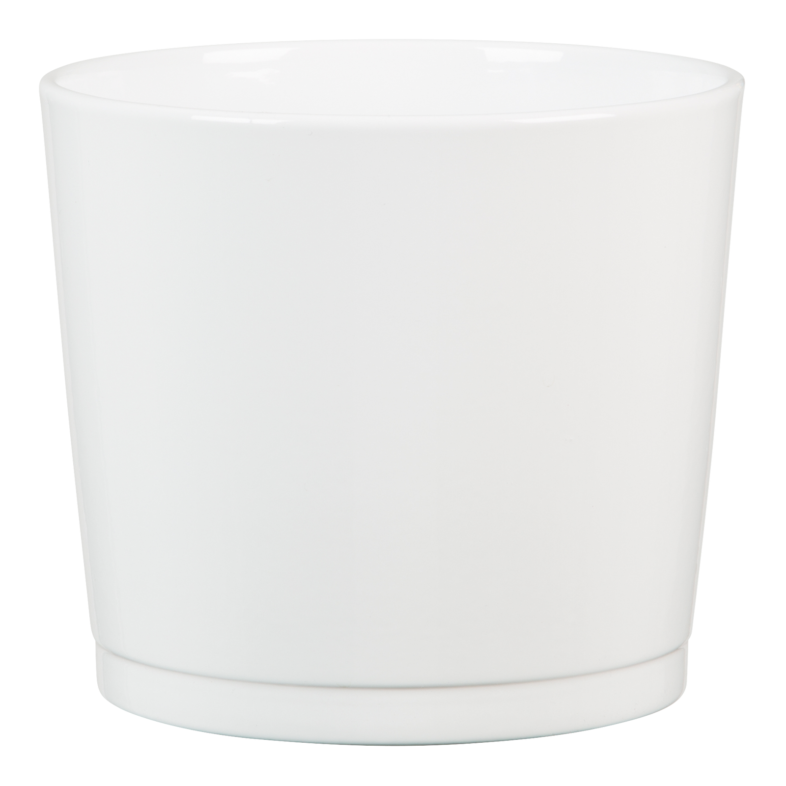 cache-pot blanc en céraminque