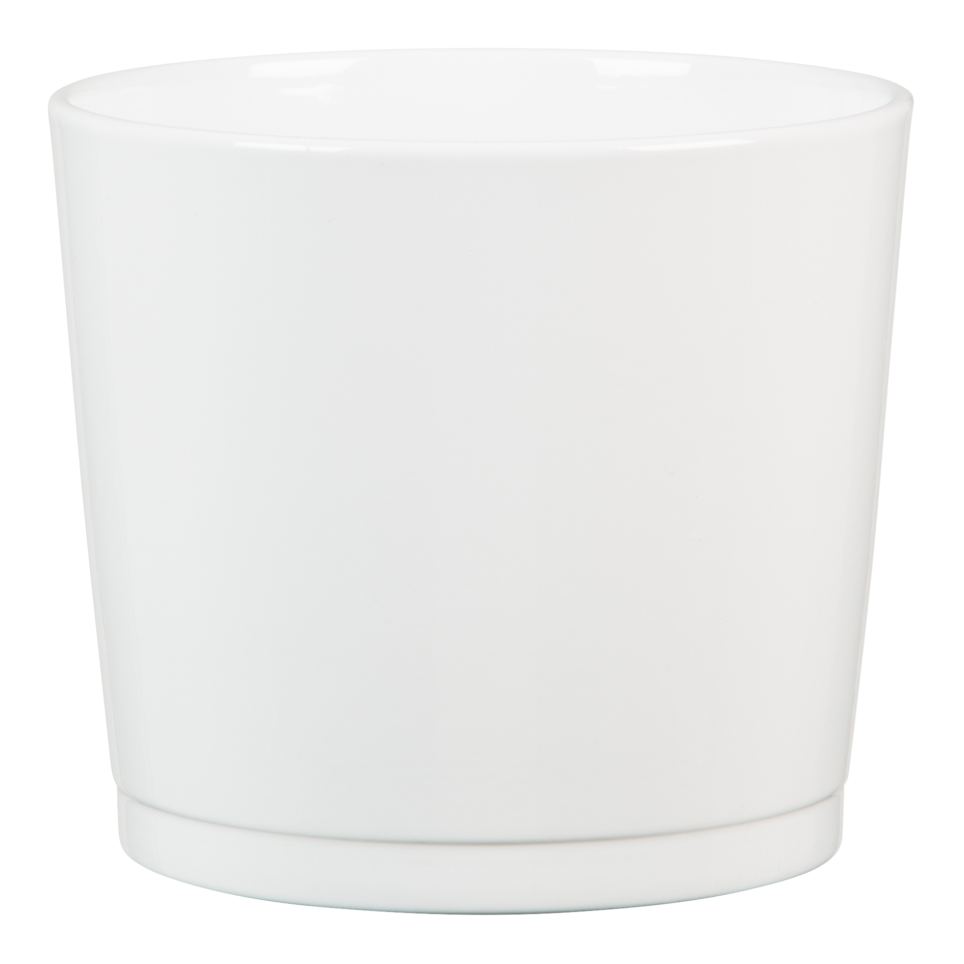cache-pot blanc en céraminque