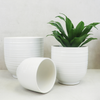 cache-pot ceramique blanc