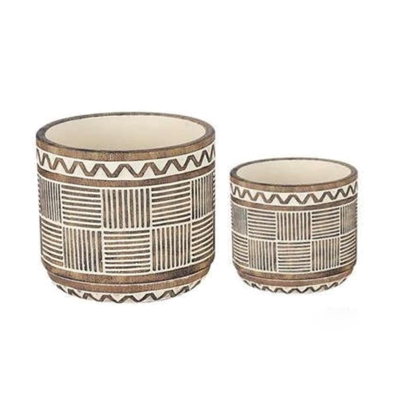 Cache-pot tribal chic (CNP-424)