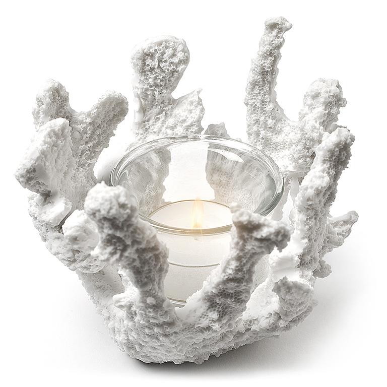 Coral candle holder