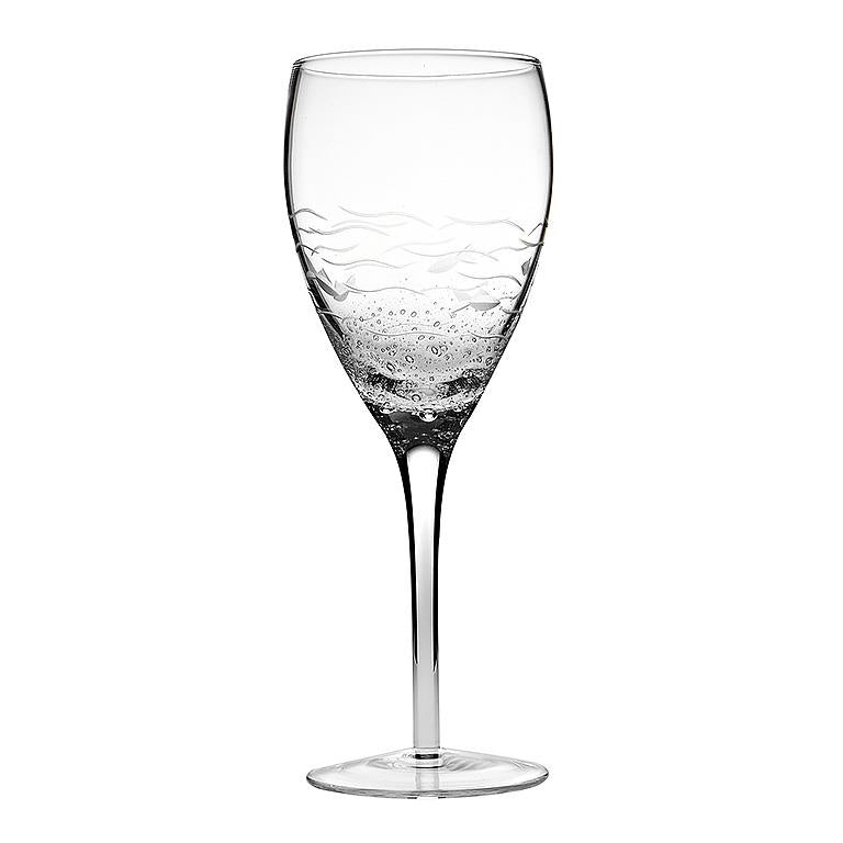 AEGEAN engraved wine glass