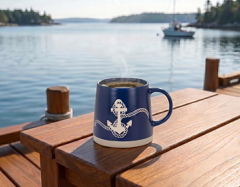 tasse motif ancre