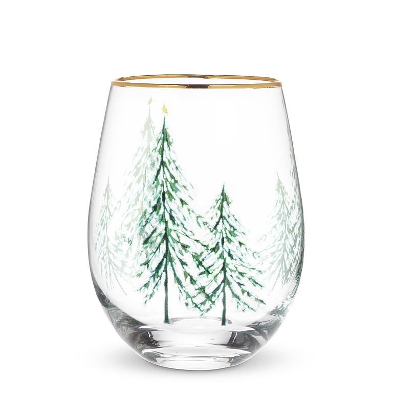 winter holiday glassware