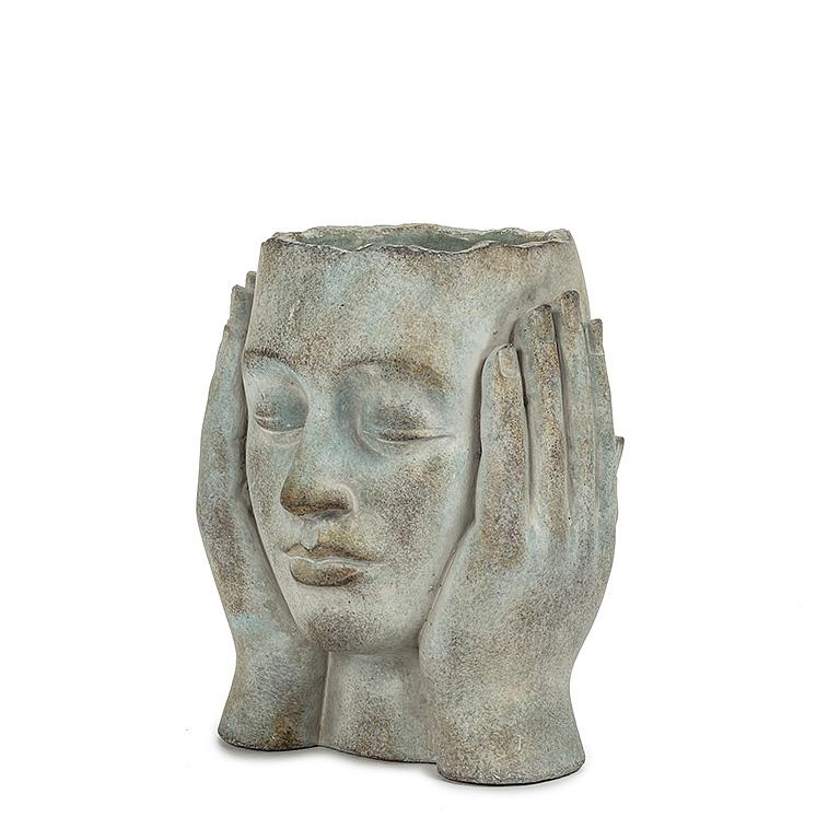 cache-pot visage