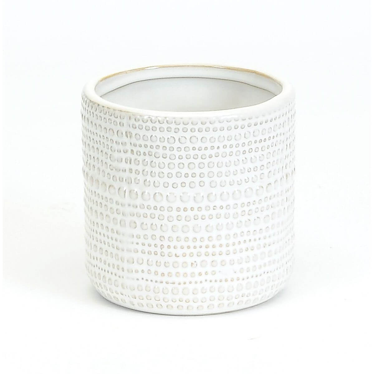 Cache-pot en céramique texturé 4"