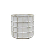 cache-pot céramique motif carré