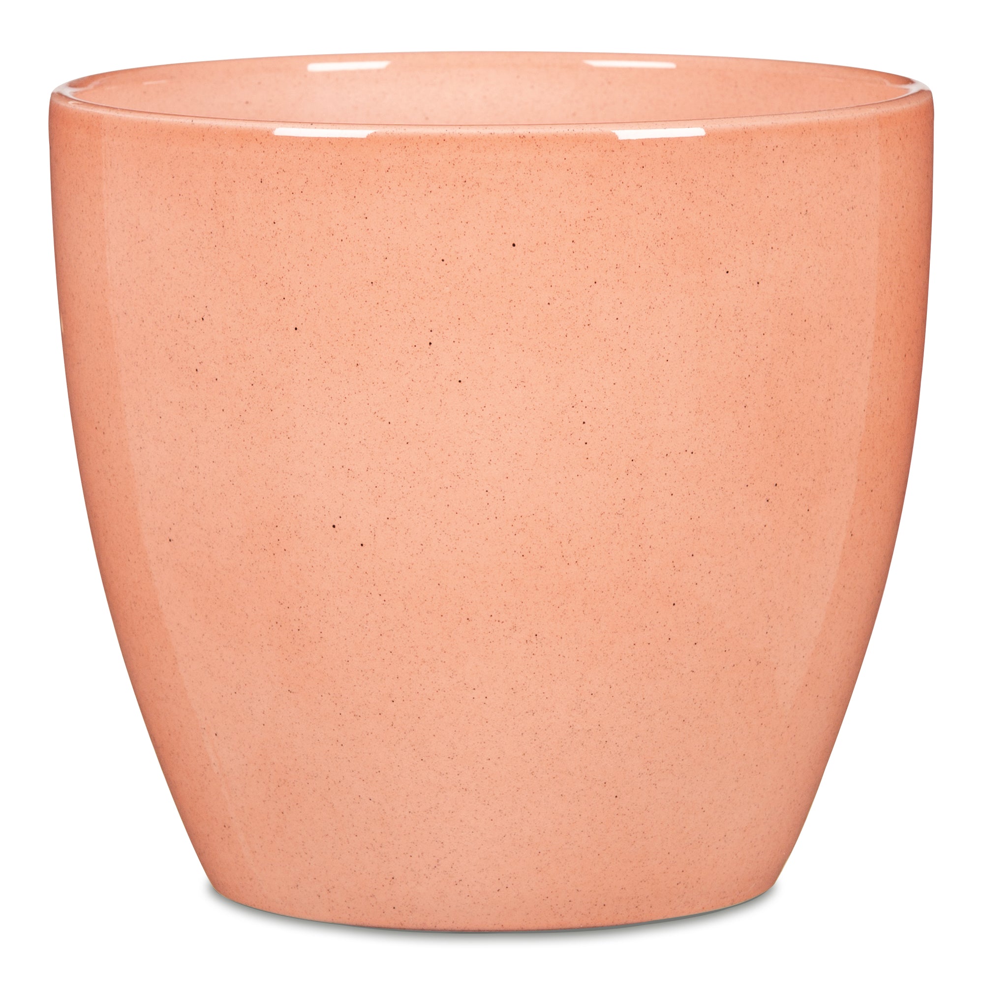 cache-pot en céramique corail