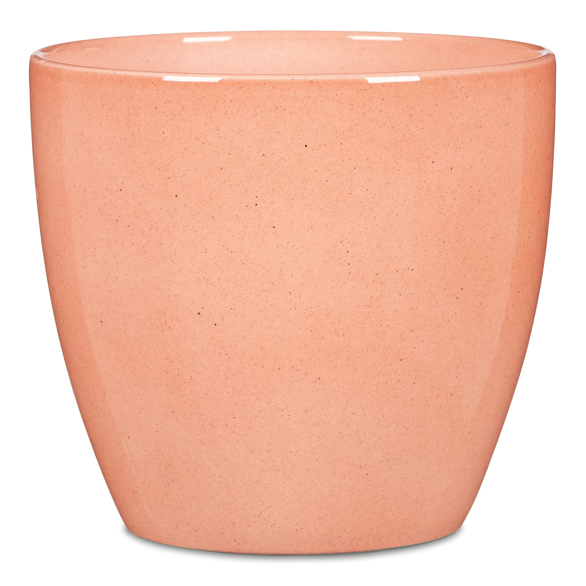 cache-pot en céramique corail