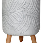 Planter pot footed | Beryl Leaf