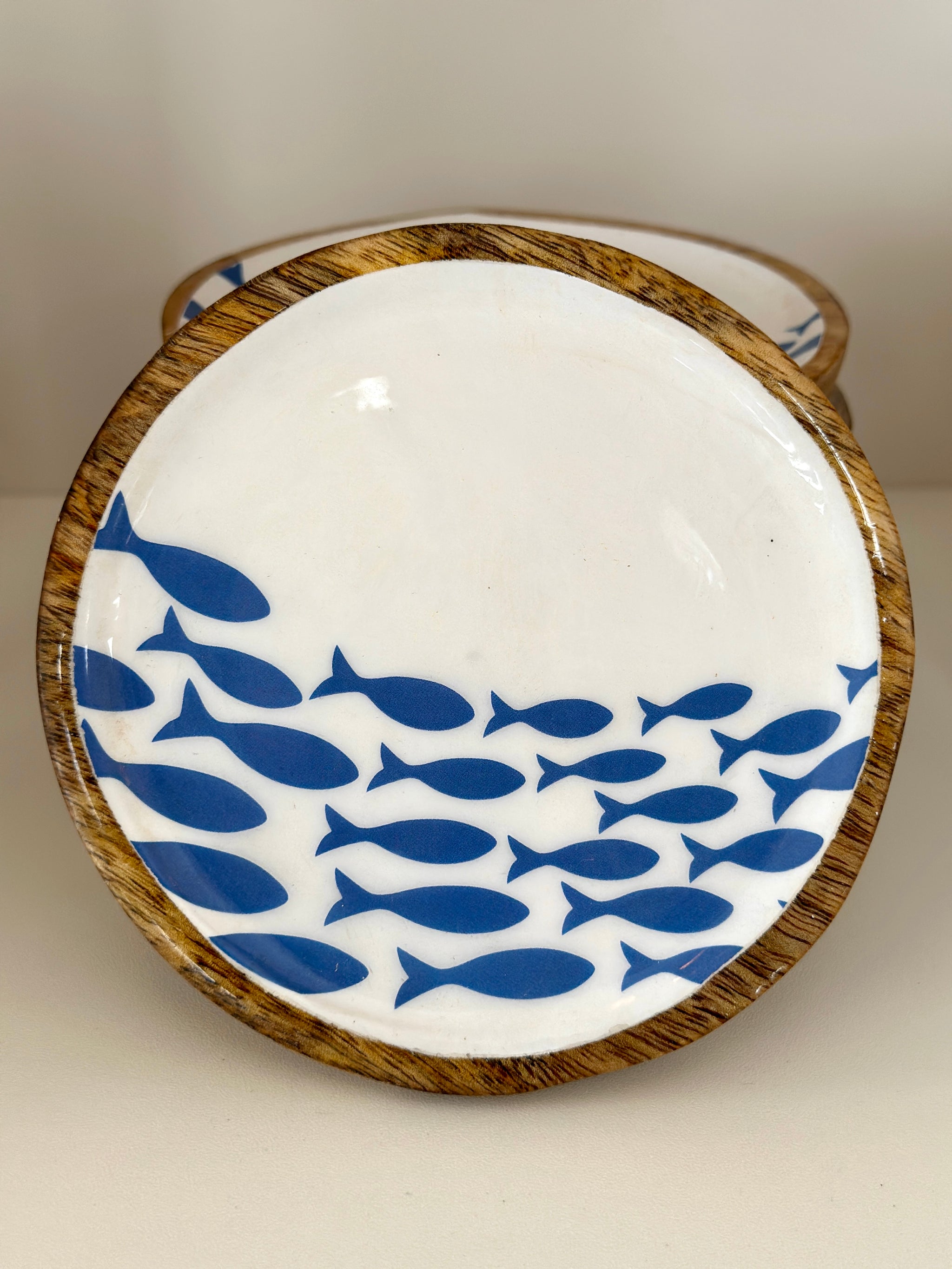 Appetizer plates | Enamelled Wood