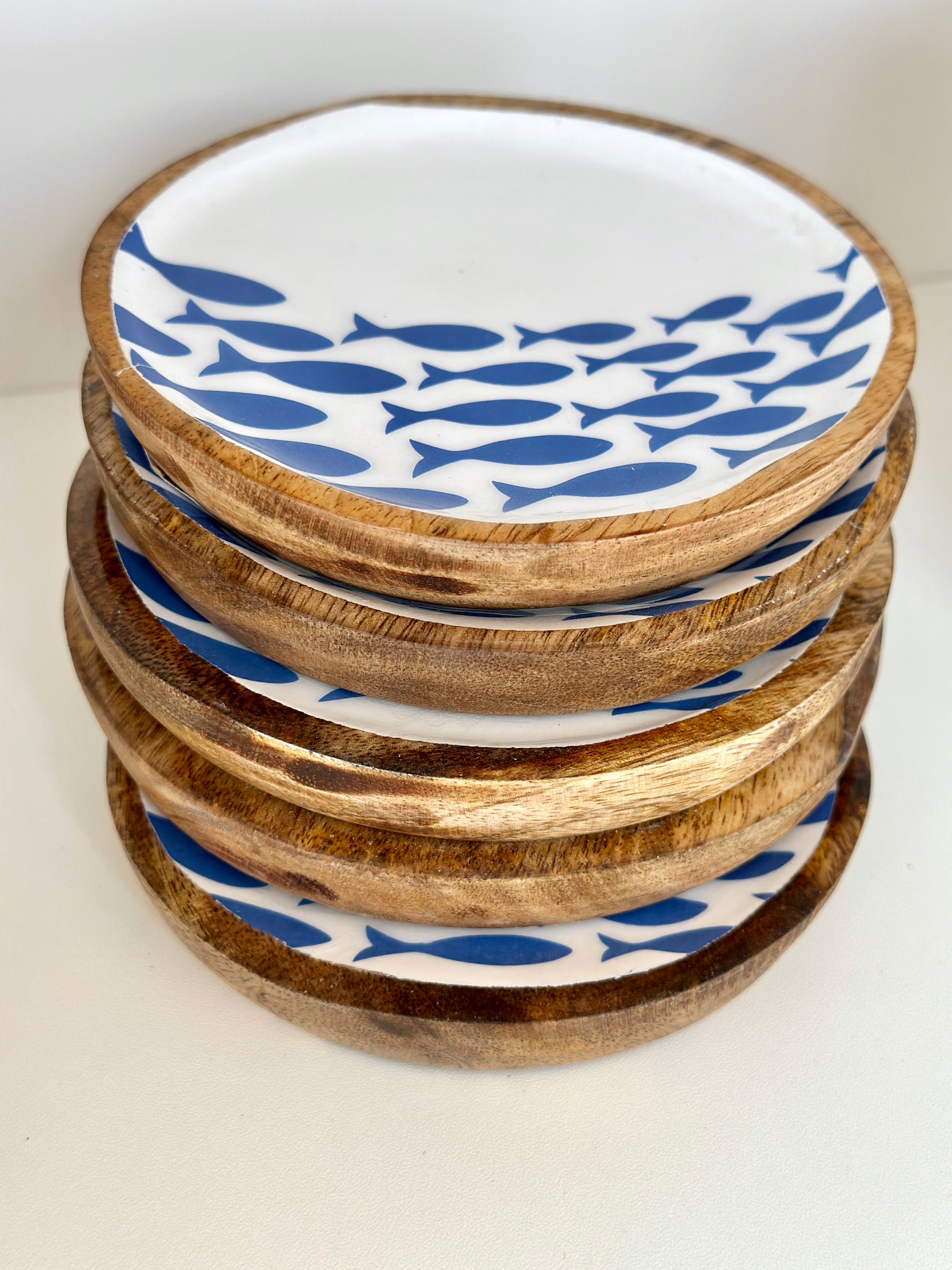 Appetizer plates | Enamelled Wood