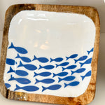 Appetizer plates | Enamelled Wood