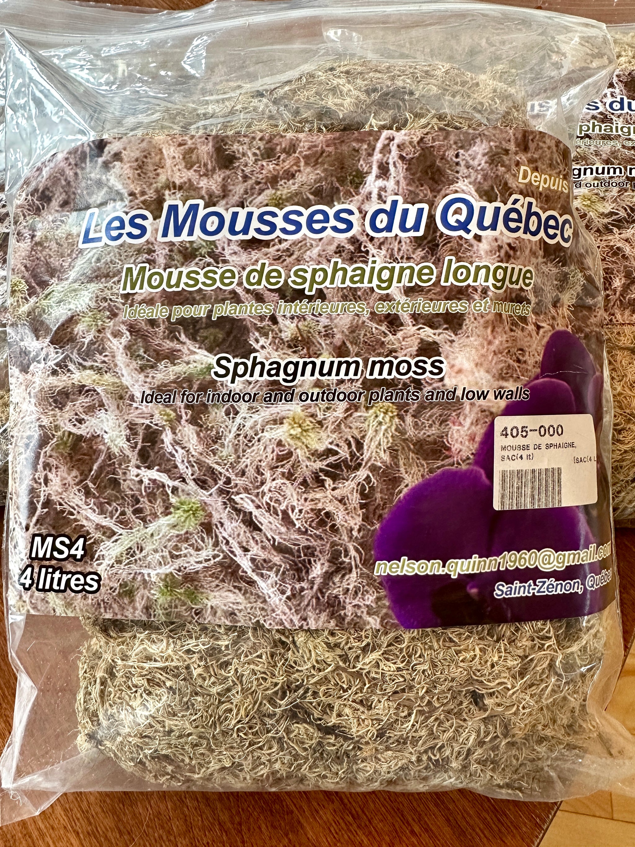 Mousse de sphaigne "Les Mousses du Québec" 4 litres