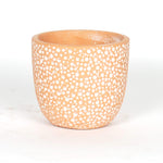 Planter with white dots pattern (2327)