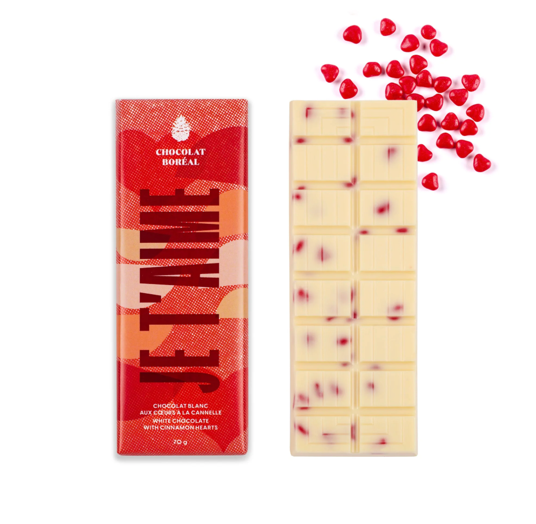 Chocolat Boréal | Chocolat Blanc | Je t'aime