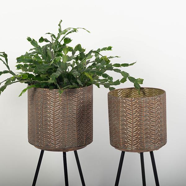 support pour plantes en métal