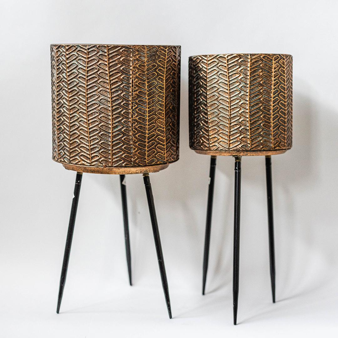 support pour plantes en métal