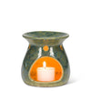 Teardrop green marble warmer